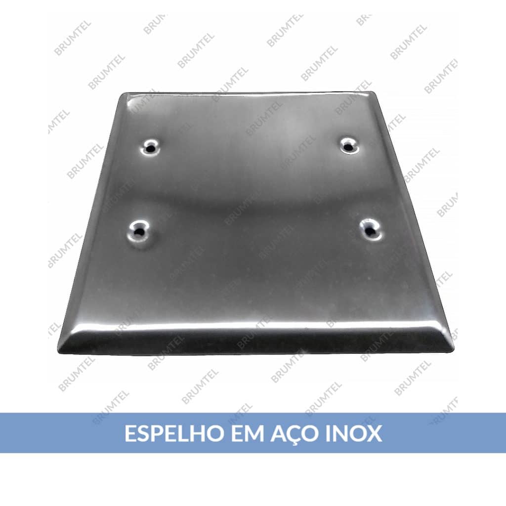 Placa Cega / Espelho de Tomada em Aço Inox