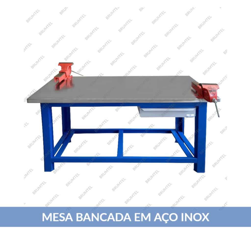 Mesa Bancada em Aço Inox